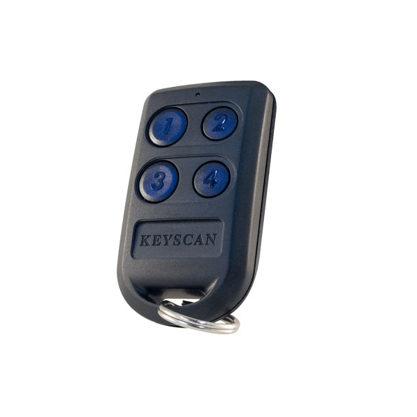 Combination parkade remote and proximity credential representative of managed building access