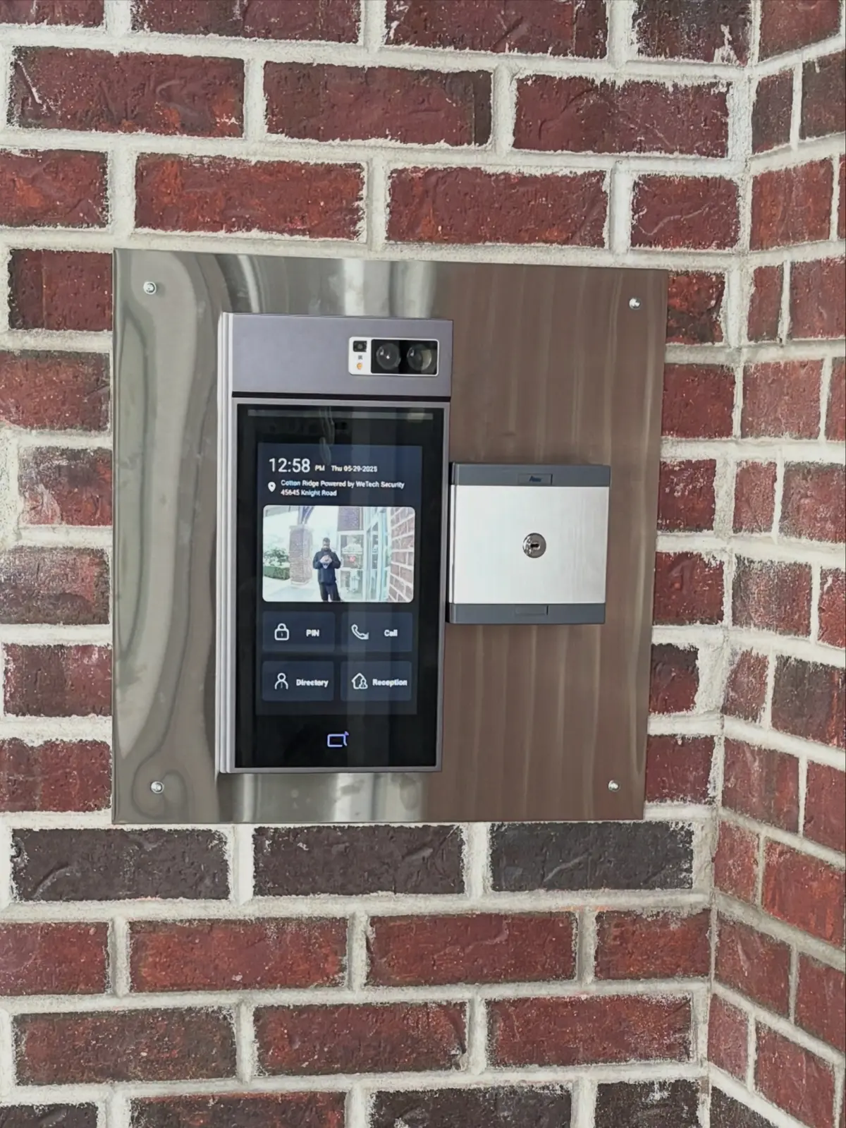 New Akuvox video intercom at Cotton Ridge with two-in-one fob access and UHF gate integration
