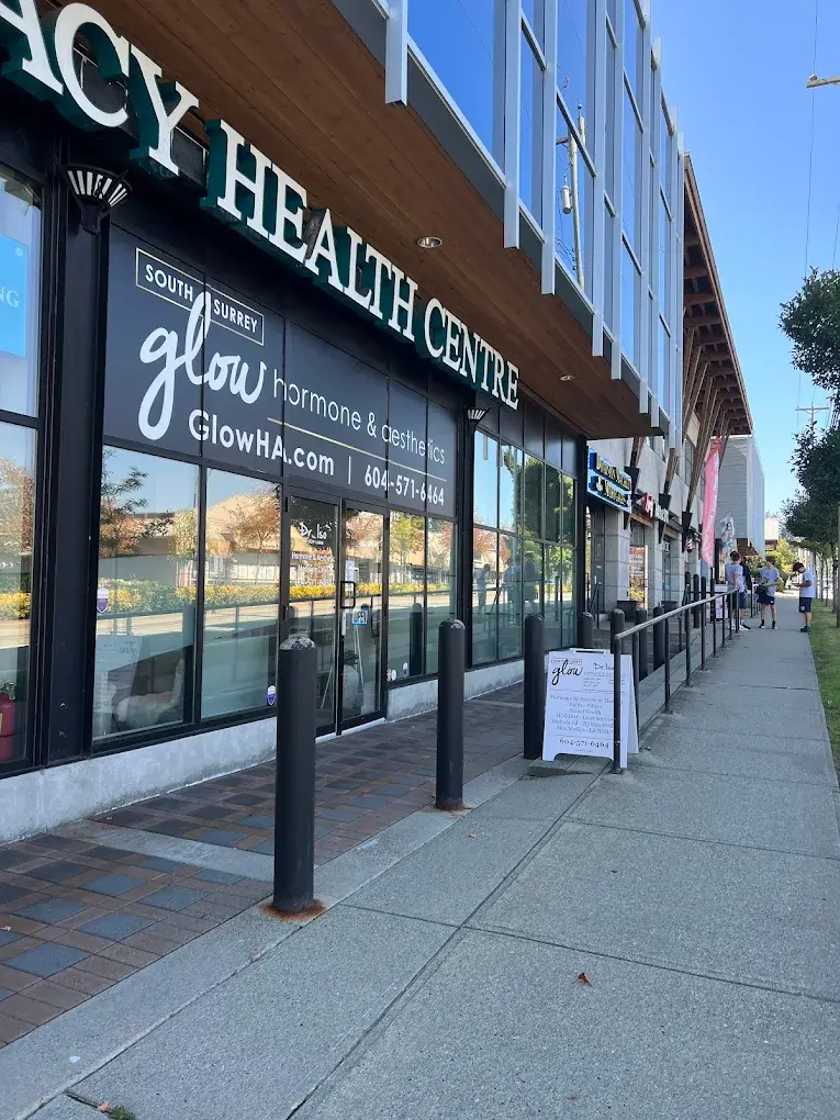 Glow Hormone and Aesthetics storefront in South Surrey, BC