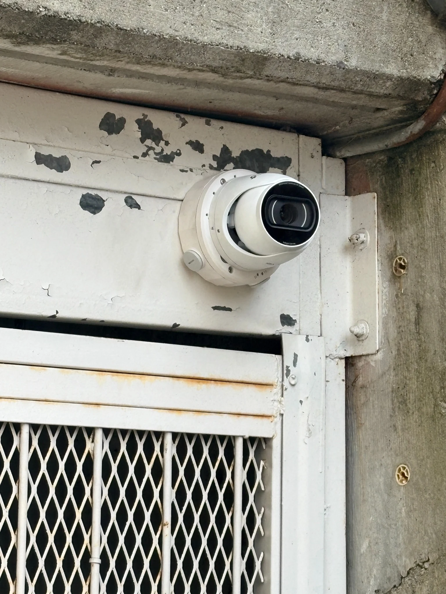 Hikvision motorized security camera installed by WeTech at Highpoint Gardens in Guildford, Surrey