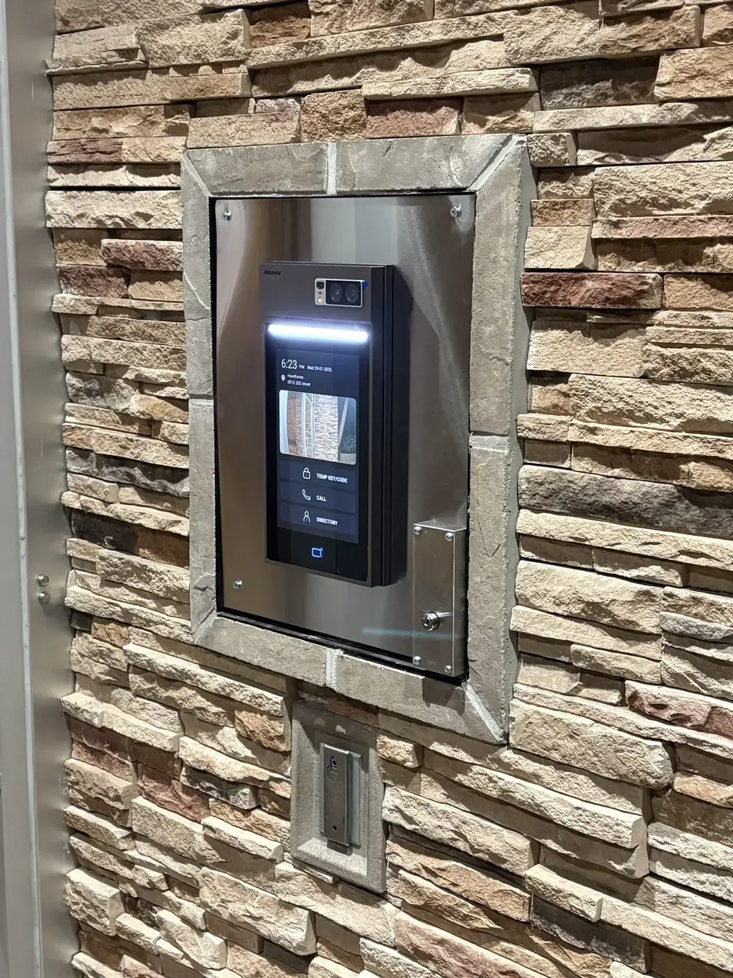 Modern video intercom installed at a Lower Mainland property